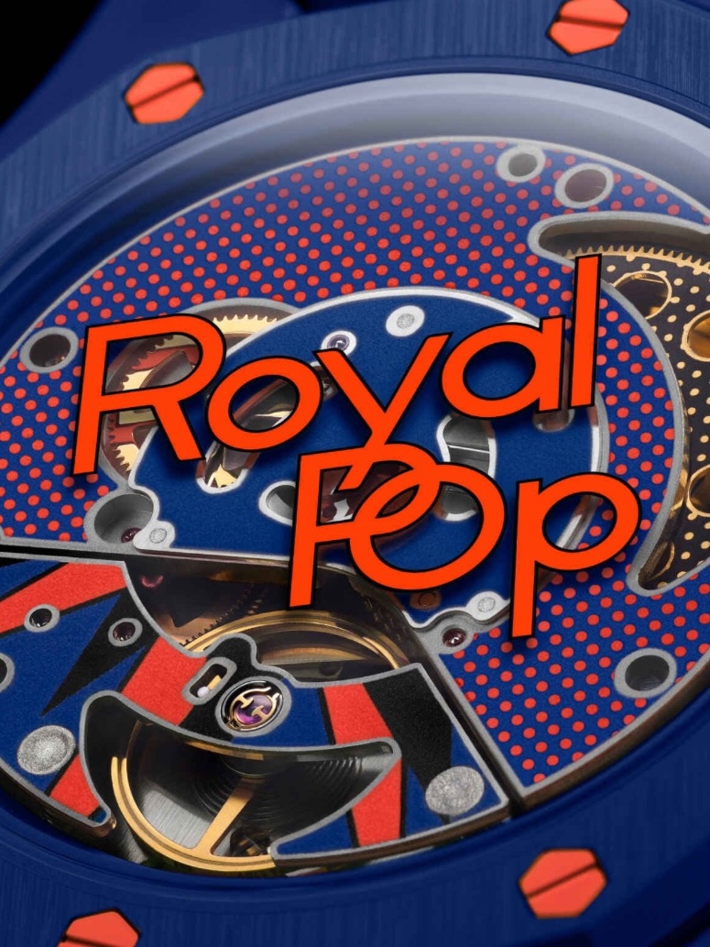 Audemars Piguet x Swatch Royal Pop blue orange Pendant Watch ORENJI HACHI AP - Picture 3 of 6